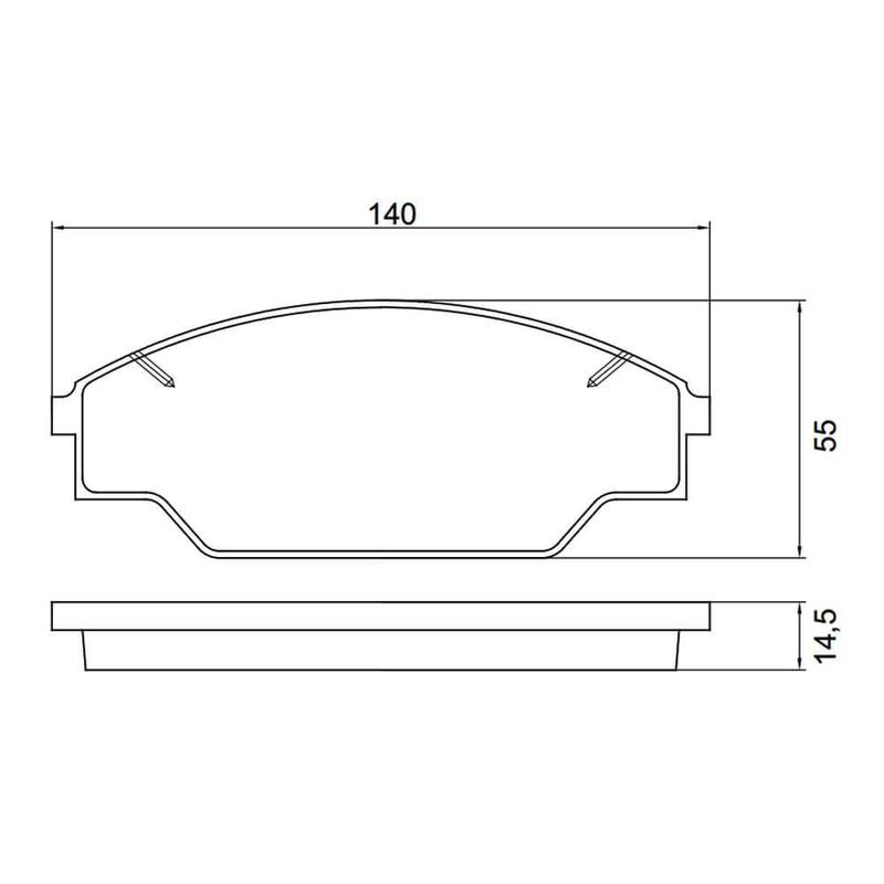 Kit Pastilha Freio Toyota Hilux 4x4 94 a 2005 Dianteira Akebono